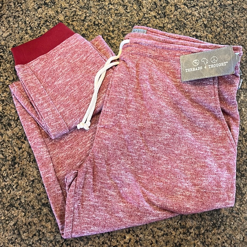 Threads 4 Thought maroon jogging pants. Size XXL NWT 2XL sweatpants